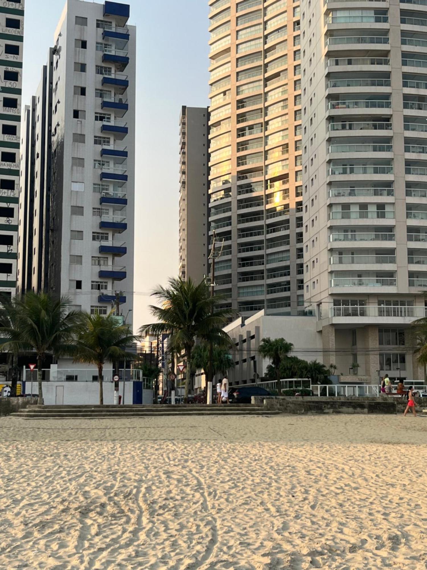 Apartamento Vista Para Praia Praia Grande  Buitenkant foto